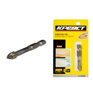 Сверло по стеклу и керамике 4-Грани 8мм 1/4 Креост