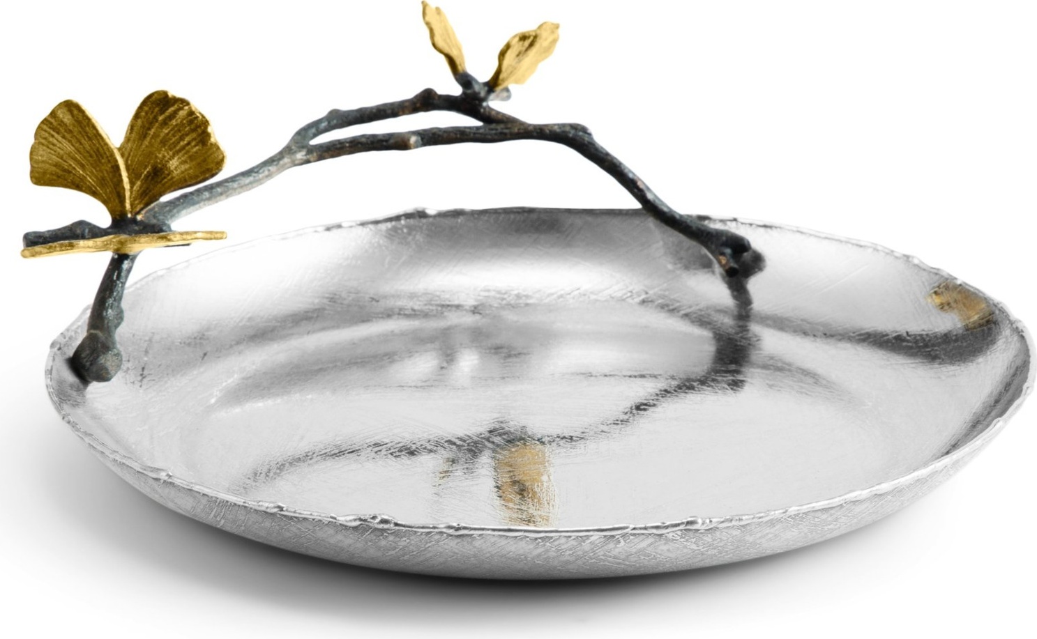 10605582 Michael Aram Блюдо круглое Michael Aram Бабочки гинкго 20см, сталь нержавеющая Сталь нержавеющая 