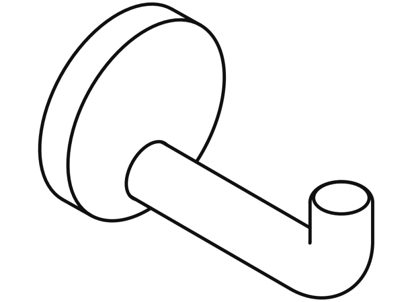 477.90.030 одиночный крючок HEWI System 111 | Polyamid  - Вид №23