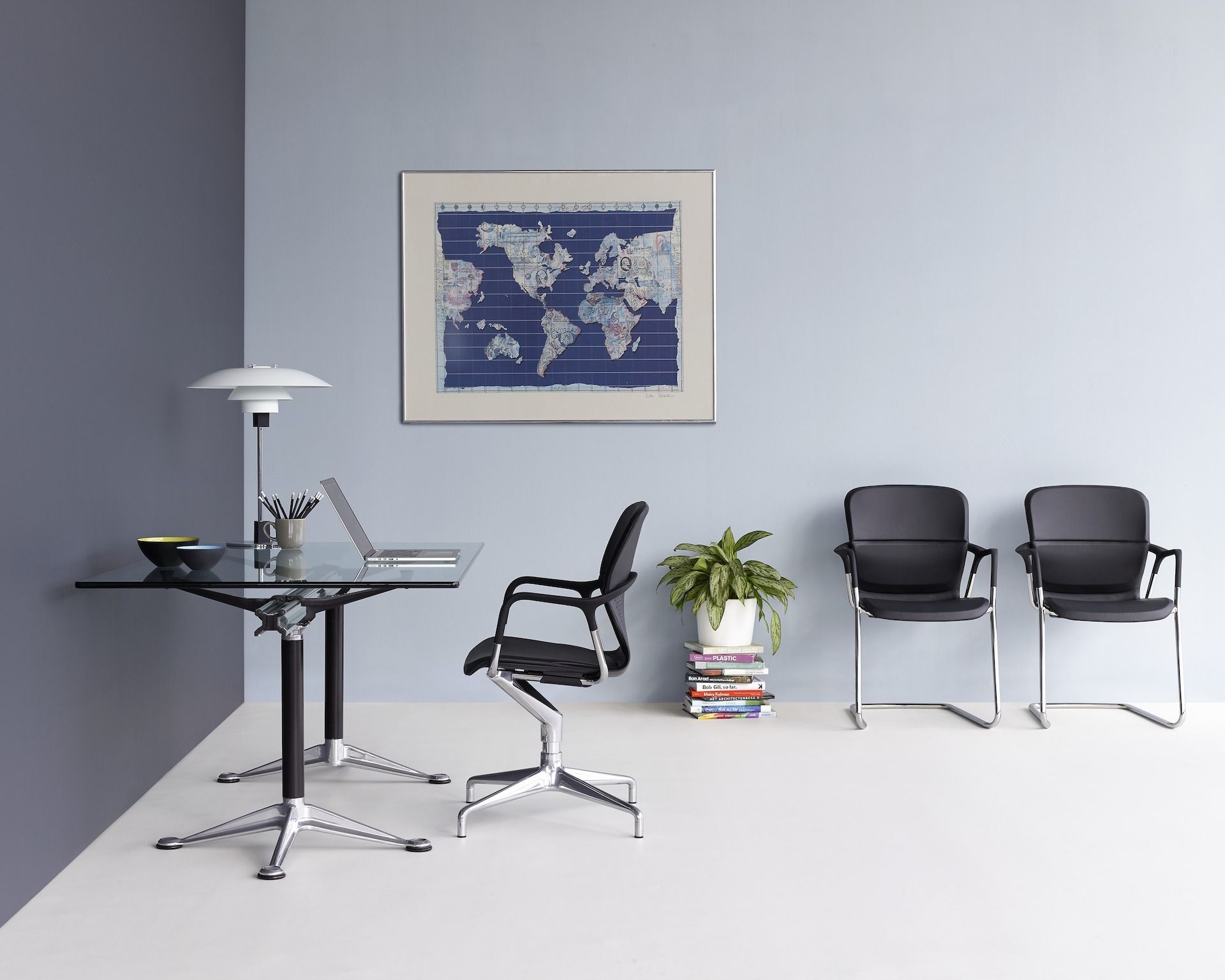 Мягкий консольный стул с подлокотниками Herman Miller Keyn ARCH-00065066 - Вид №6