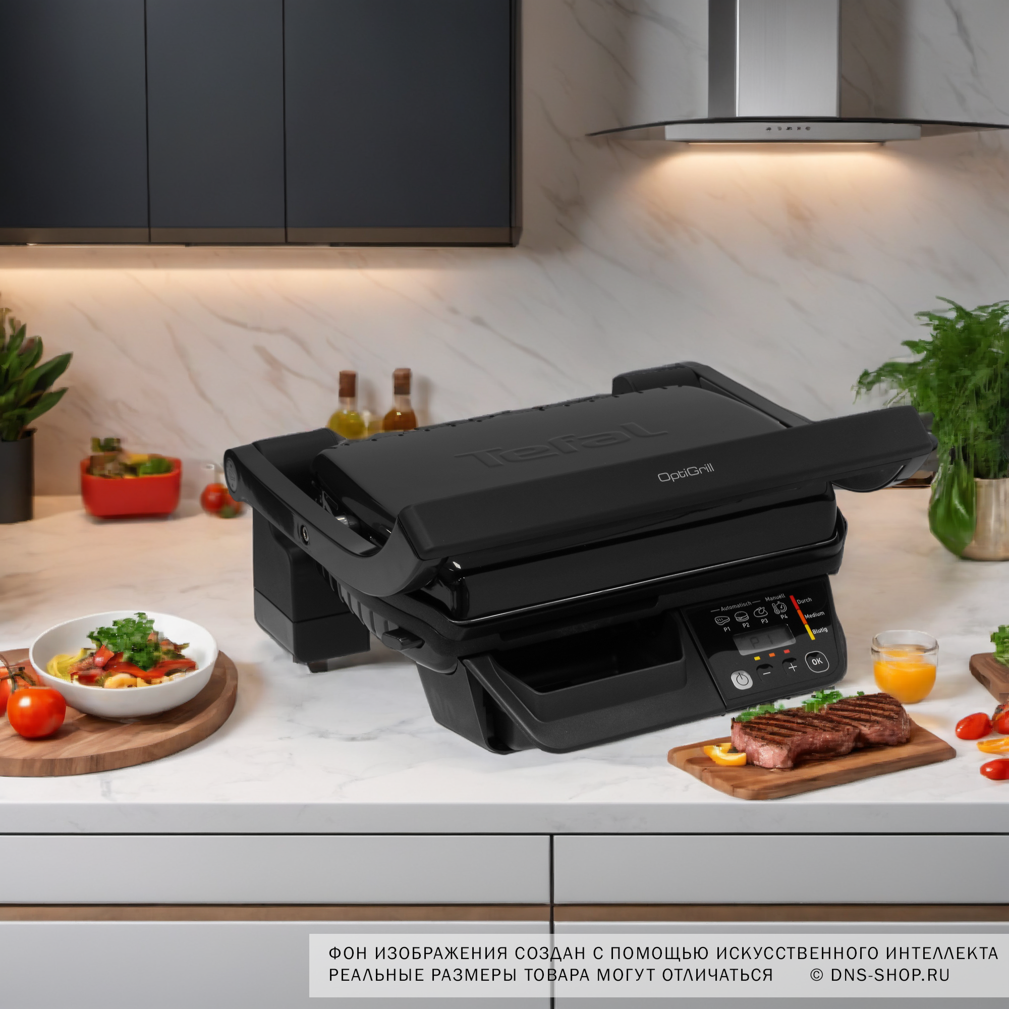 5433969 Гриль Tefal Optigrill GC7P0810 черный STDN-0146978 - Вид №18