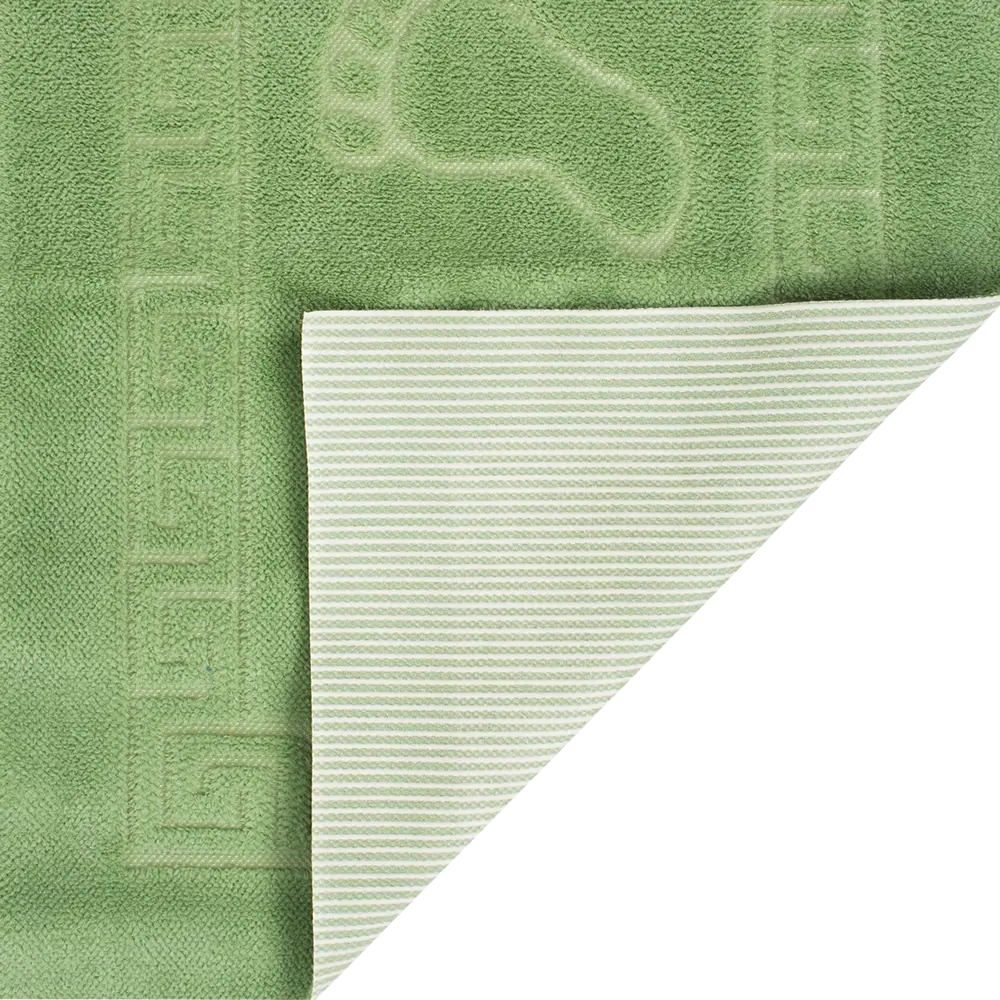 Коврик для ванной комнаты Foot 50x70 см цвет светло-зелёный PRIMANOVA STLM-2052011 - Вид №2
