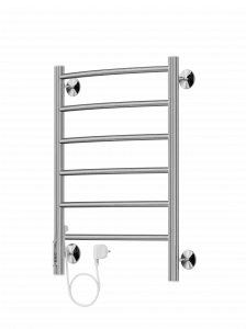 4630080268425 ЭЛЕКТРИКА Классик П6 450х650 электро ( new встроен диммер СЛЕВА) Полотенцесушитель TERMINUS RAL 9016 глянец