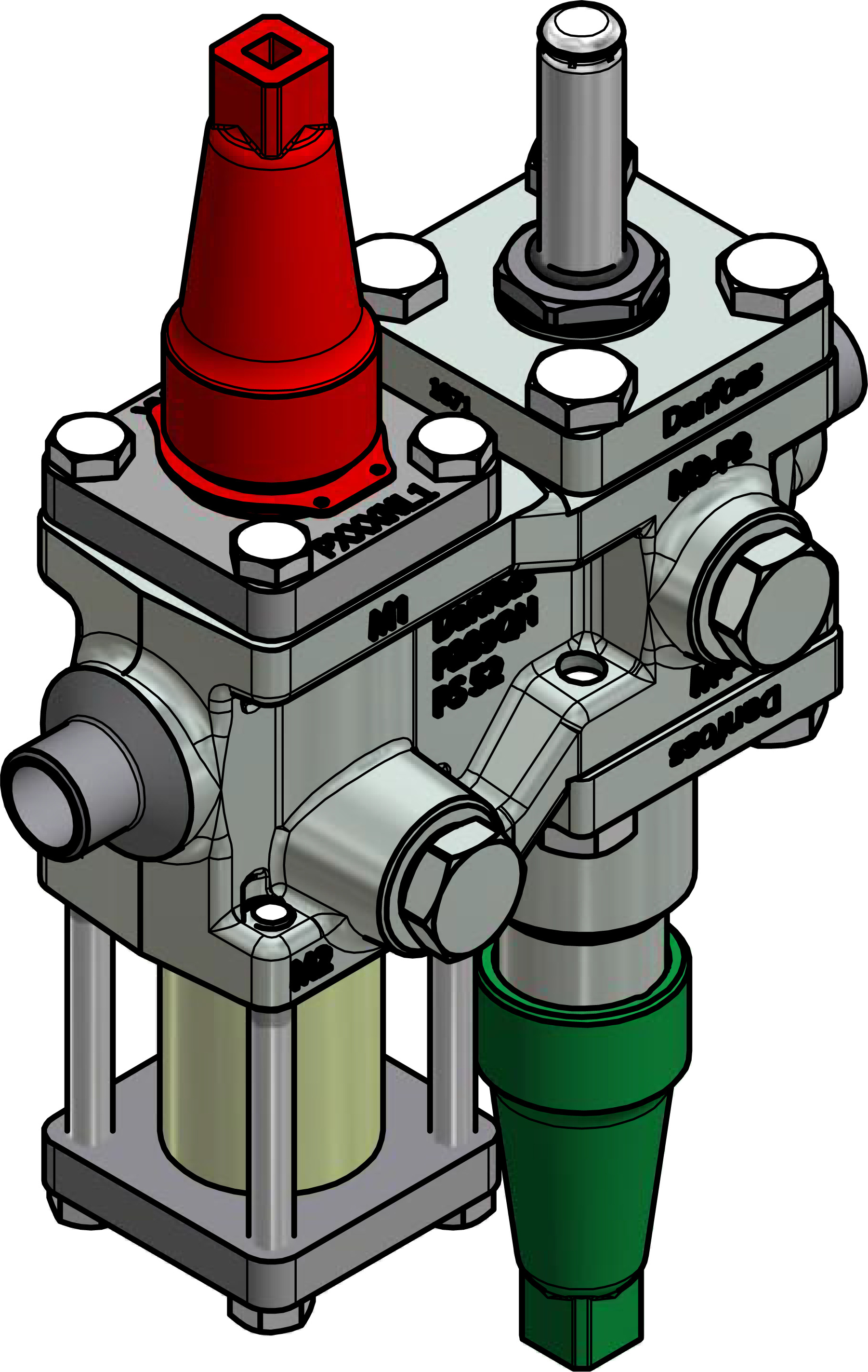 Danfoss ICF 15 — многофункциональные клапанные станции ICF 15-4-18H (15 DIN) Клапан-регулятор у 027L4542  - Вид №13
