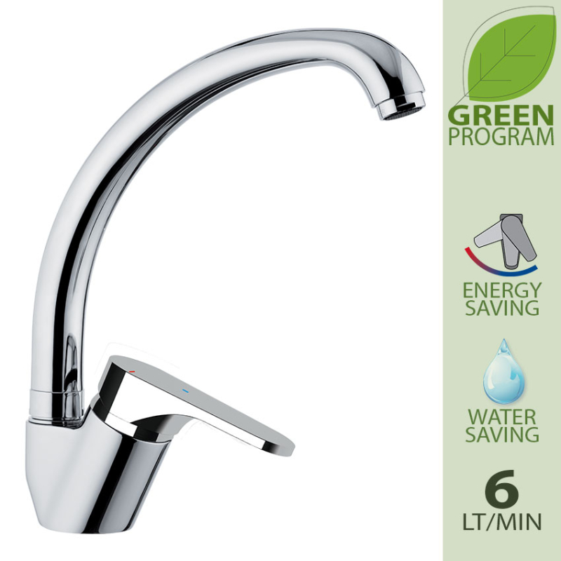 OME614TLT6 Смеситель для мойки DANIEL RUBINETTERIE Omega - Вид №3