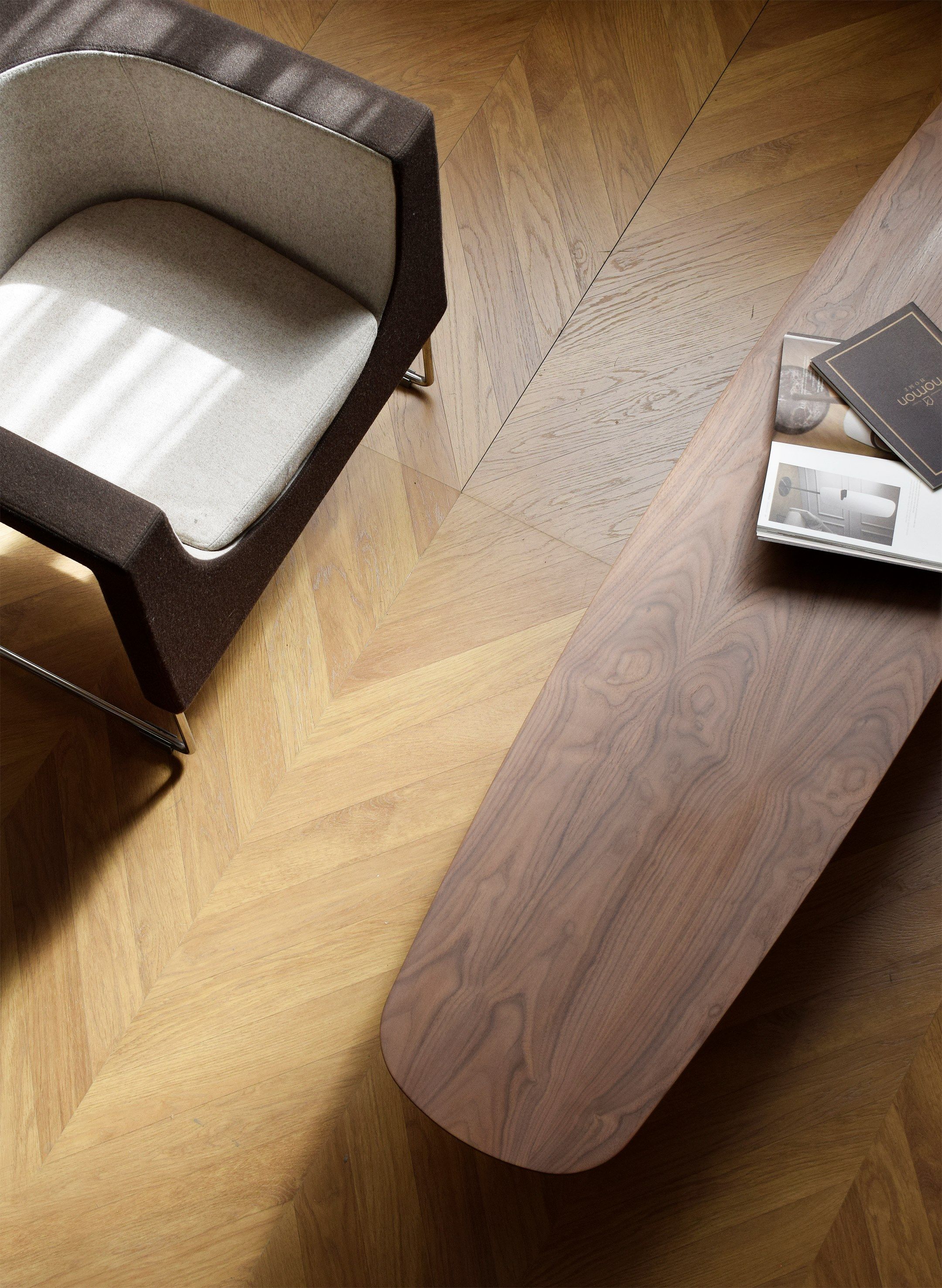 Деревянный низкий журнальный столик NOMON уникальный ARCH-00013087 - Вид №1