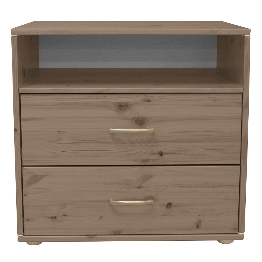 Комод Flexa Classiс storage с 2 выдвижными ящиками и 1 полкой, коричневый/белый 812431411 - Вид №1