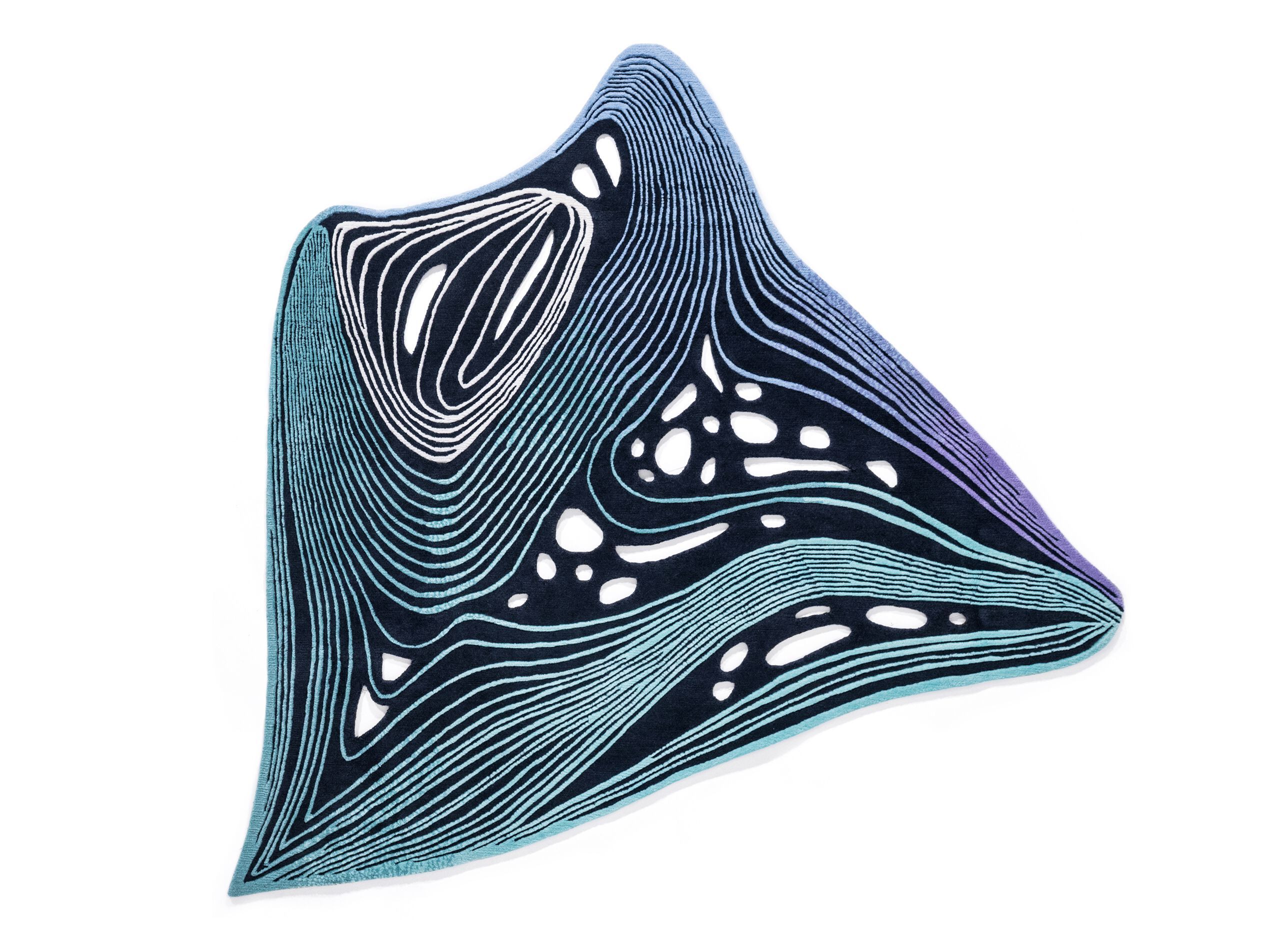 Изогнутый ковер ручной работы Tapis Rouge электрический ARCH-00131289