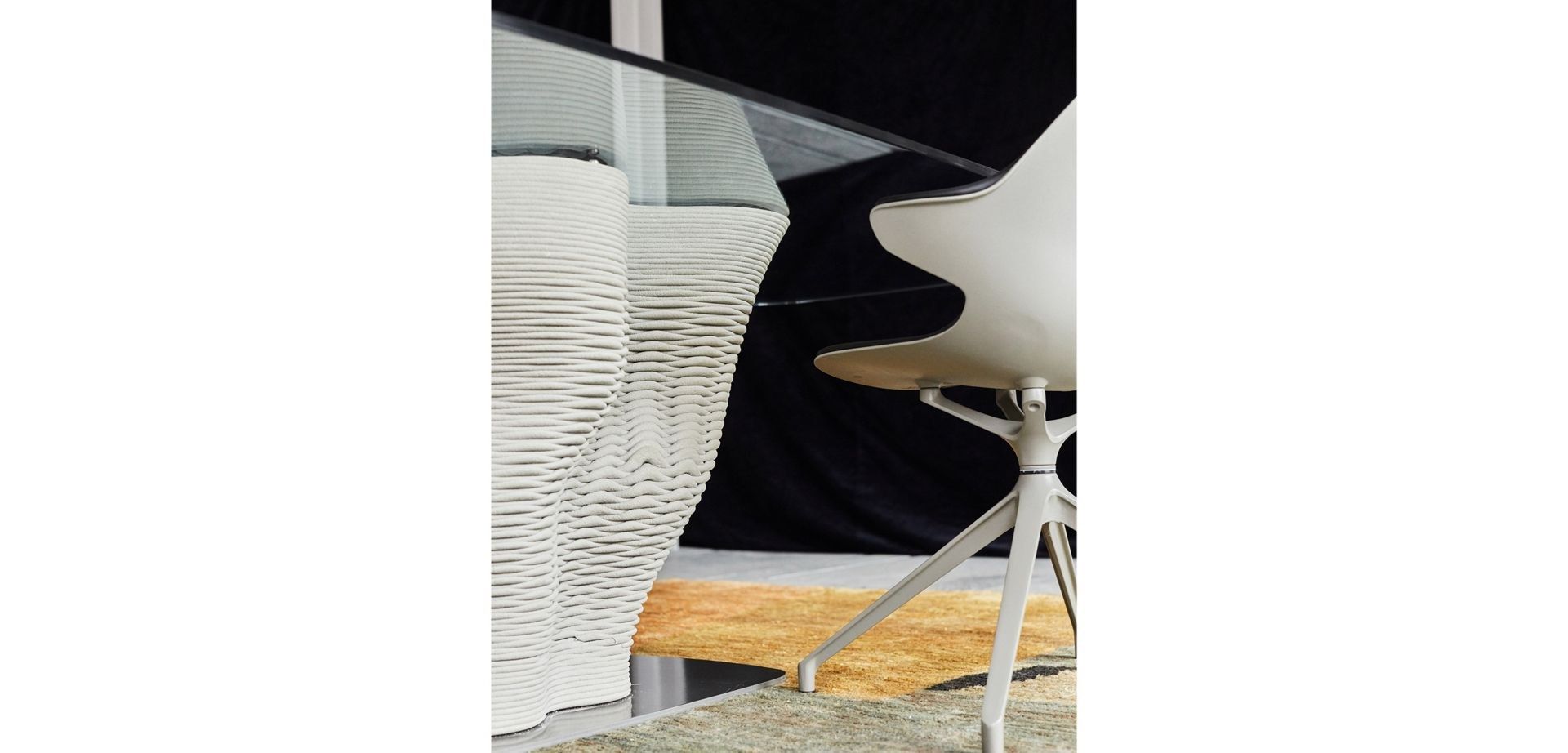 Прямоугольный стол с основанием из цемента 3D печать ROCHE BOBOIS CORAIL ARCH-00141882 - Вид №5