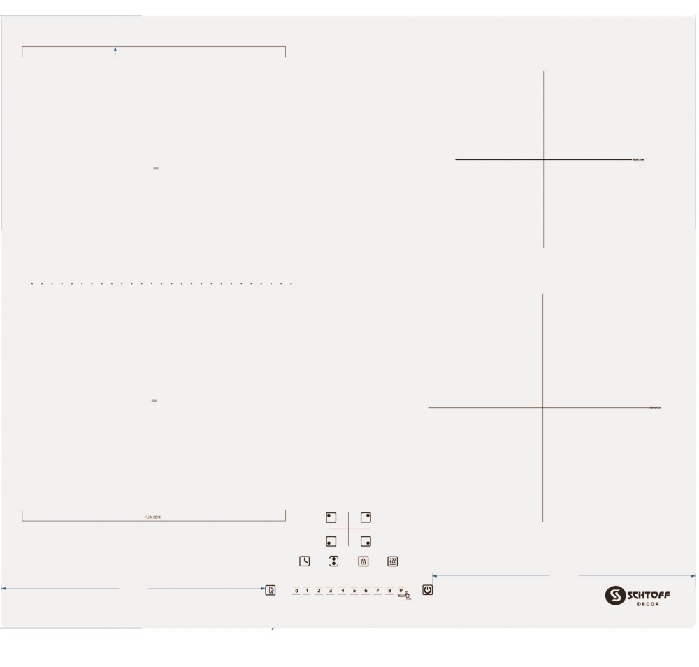 9295457 Индукционная варочная поверхность SCHTOFF I60H01 WHITE STDN-0001342