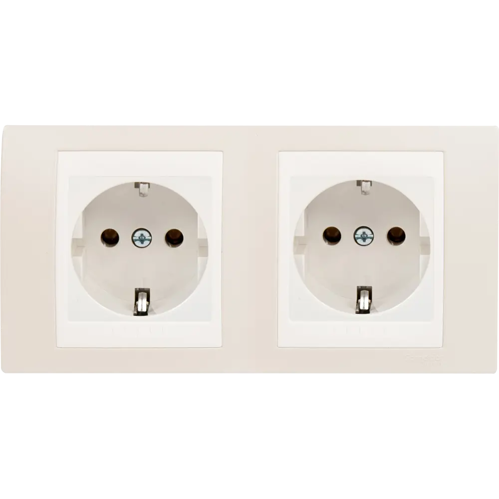 Рамка для розеток и выключателей Systeme Electric Unica 2 поста, цвет песчаный/бежевый 10167816 STLM-2137946 - Вид №2