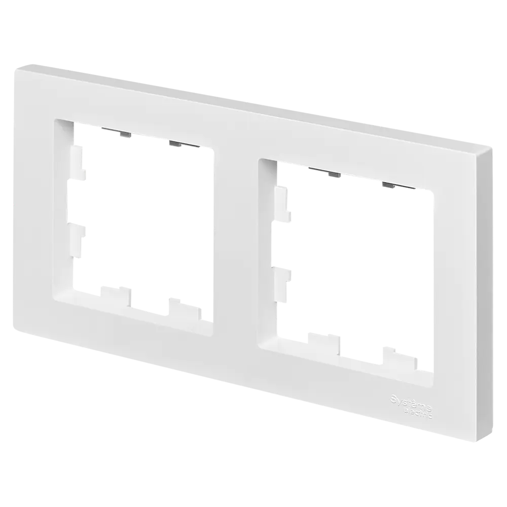 Рамка для розеток и выключателей Schneider Electric Atlas Design ATN000102 2 поста цвет белый 82455021 STLM-2211713 SYSTEME ELECTRIC AtlasDesign - Вид №1