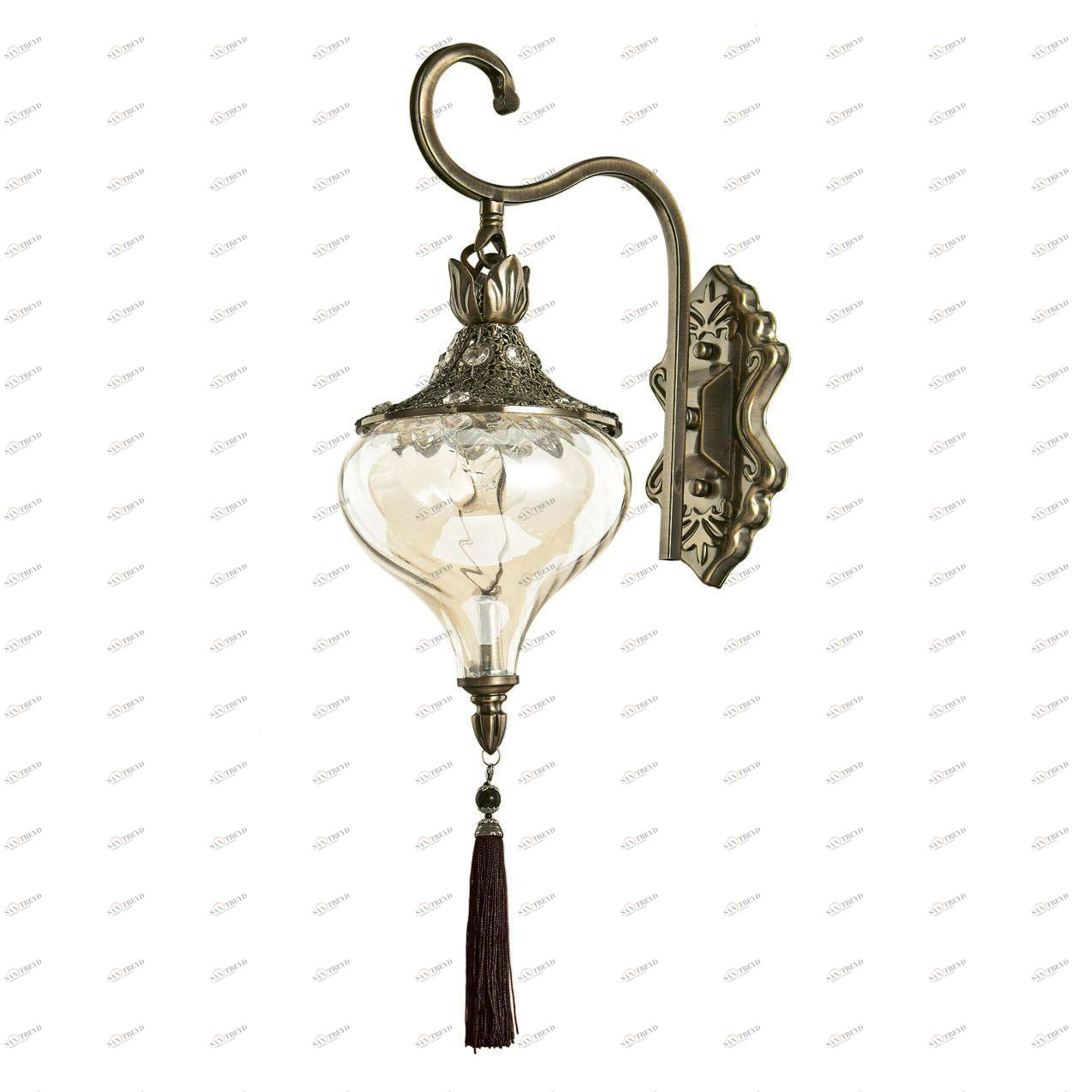 Бра Ideal Lux Harem AP1 IDEAL LUX ЕГИПЕТ, ПОД СТАРИНУ, ФОНАРЬ 079058 Коричневый;прозрачный 