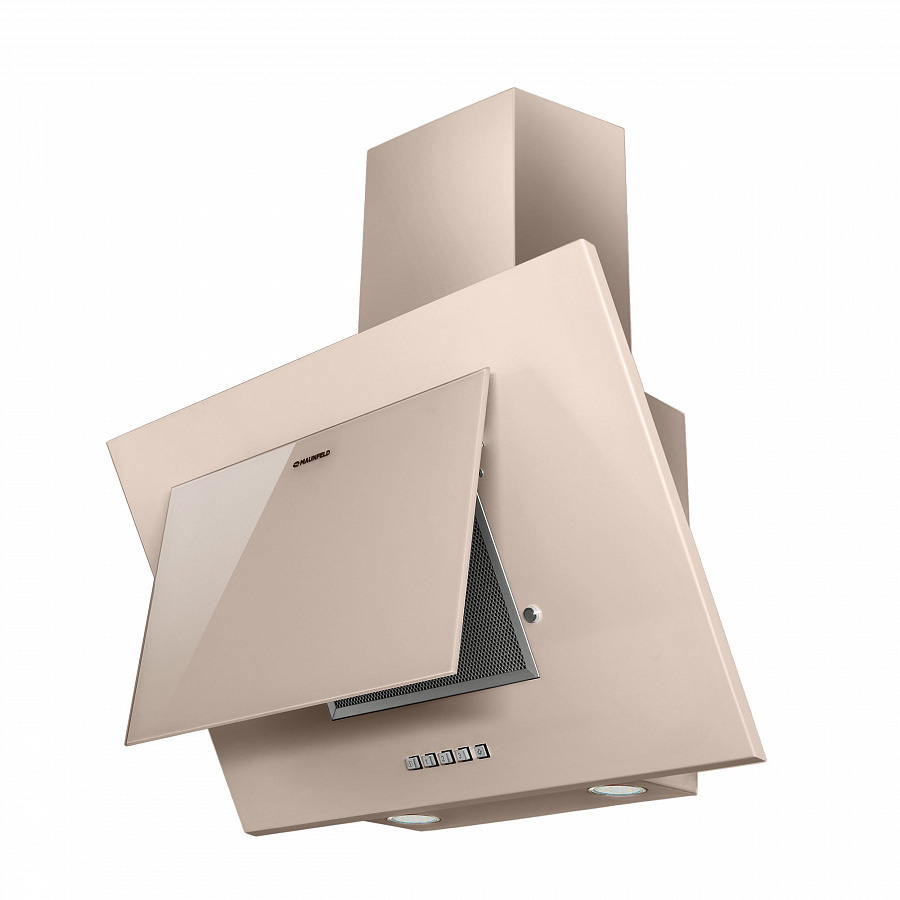 TOWER C 50 DARK BEIGE Вытяжка tower c 50 темно-бежевый/темно-бежевое стекло/ • тип: настенная• цвет: темно-бежевый• управление: кнопочное• ширина, мм: 500• полная потребляемая мощность, вт: 160• количество скоростей: 3• максимальная производительность, м3 Santreyd  - Вид №2