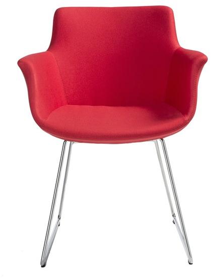 B&T Design Тканевый стул на санках с подлокотниками sun-id-1366667 - Вид №1