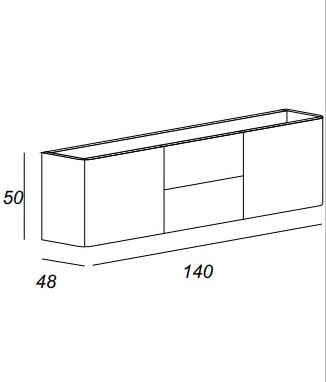 Мебель для ванной CEZARES LIVERPOOL 54648 Grigio Talpa Opaco - Вид №2