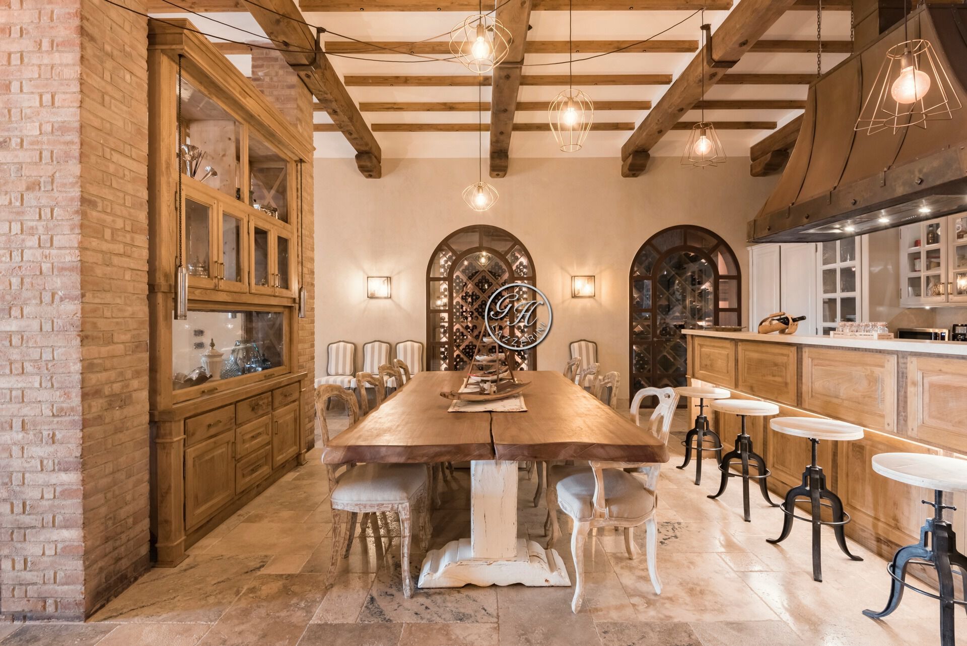 Кухня из массива дерева на заказ GH LAZZERINI Cucina 15 ARCH-00118275