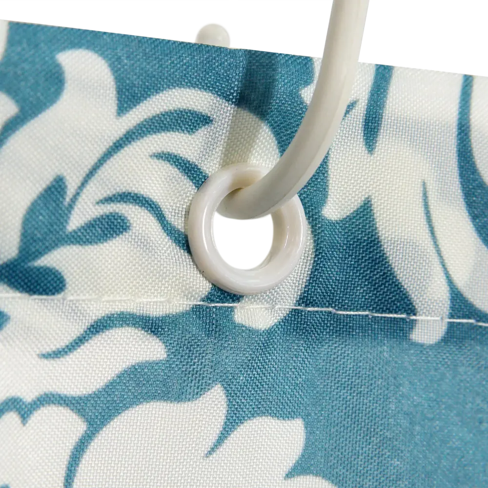 Штора для ванны Ardea SWC-90 с кольцами 180х200 см, полиэстер, цвет белый/серый SWENSA STLM-2041551 - Вид №4