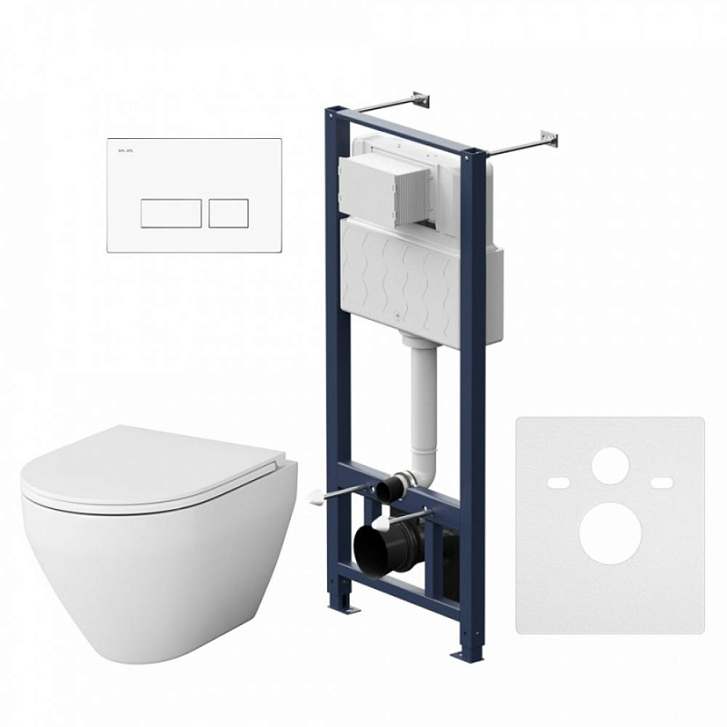 IS47001.701700 Инсталл с клав Pro S белый с подв унит Spirit V2.0 FlashClean с сид м/л AM.PM Spirit 2.0 