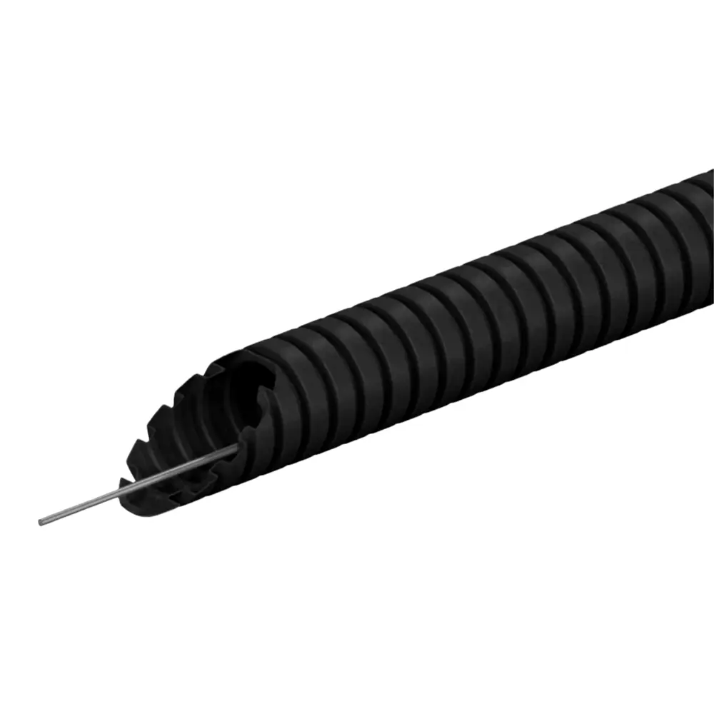 Труба гофрированная Lexman ПНД D20 мм 25 м легкая с зондом цвет черный STLM-2202703