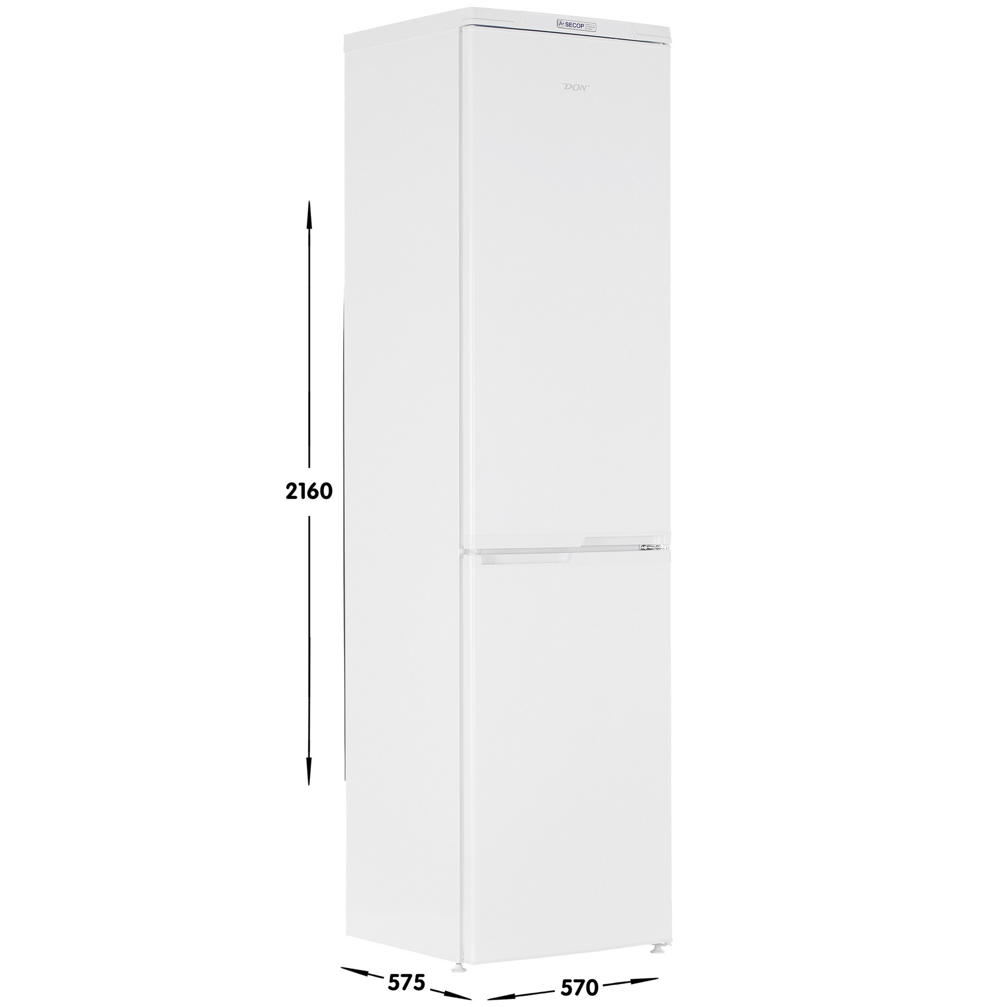 1229514 Холодильник с морозильником   DON R-299 B белый STDN-0035420 - Вид №6