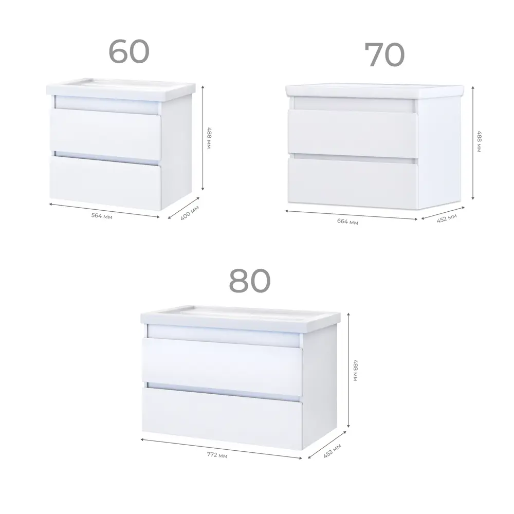 Тумба Vigo Matteo для ванной под раковину Форстер 80 см 89050547 STLM-0981548 - Вид №7