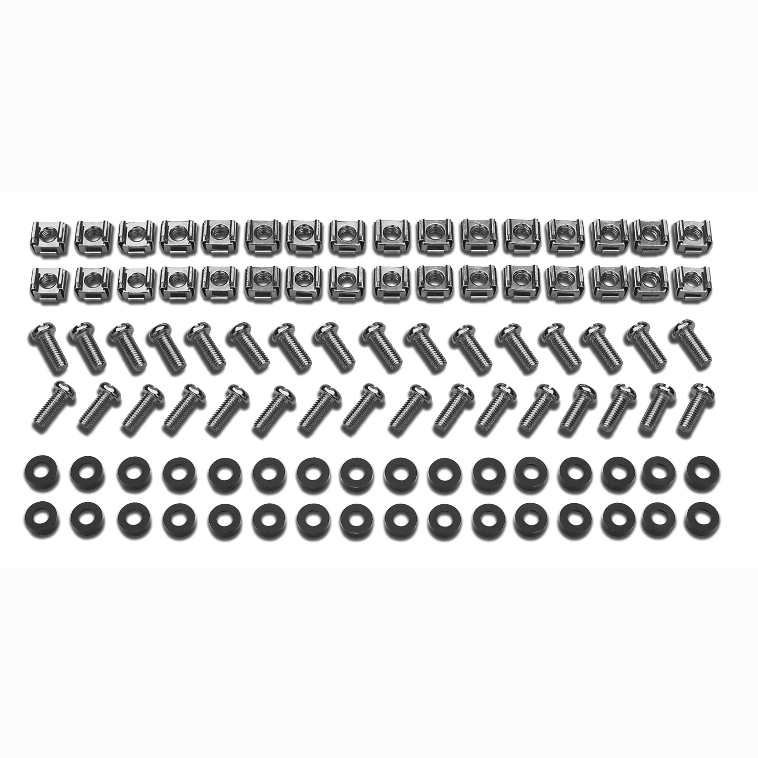 ER7HWKIT Easy Rack, M6 Hardware Kit, 32 sets of M6 cage nuts, nylon washers, slot phillips screws Schneider Electric 