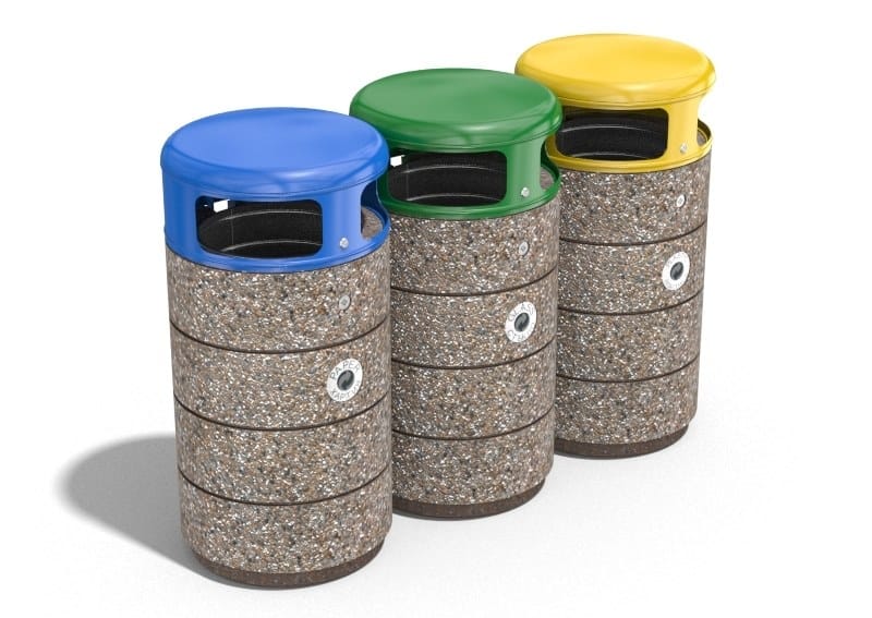 Наружные бетонные стойки для мусора для утилизации отходов ENCHO ENCHEV - ETE 128/235R ARCH-00023143 - Вид №8