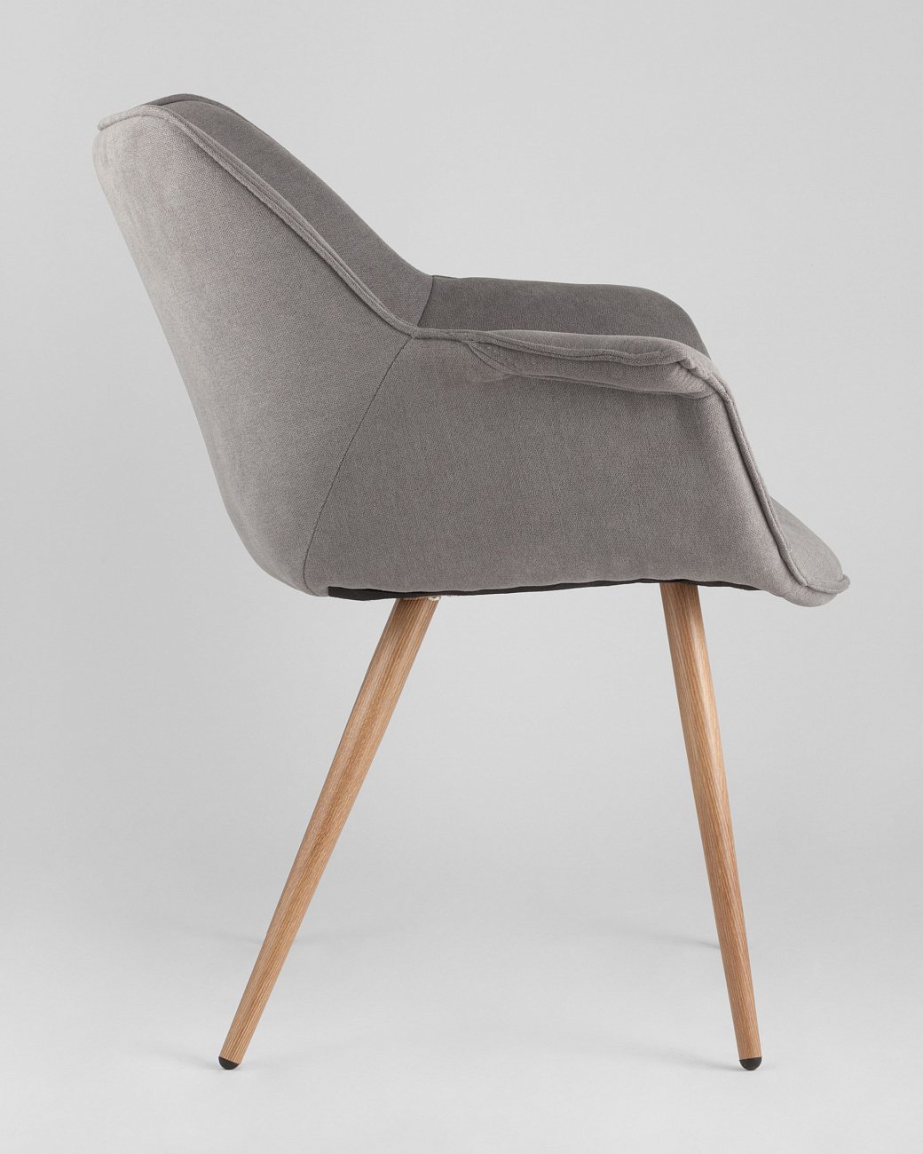 Стул с подлокотниками мягкий серый "Джулиан" STOOL GROUP ДИЗАЙНЕРСКИЕ 00-3881964 Серый  - Вид №2