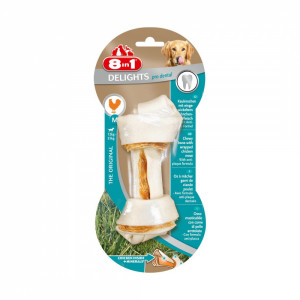 Т0043697 Лакомство для собак DENTAL DELIGHTS M Косточка для чистки зубов 14,5см 8 in 1
