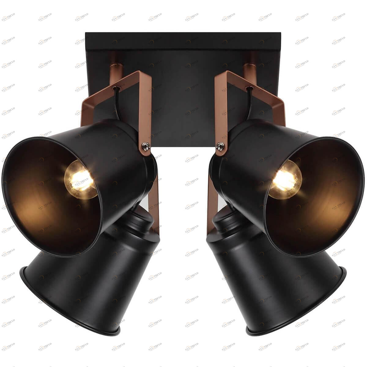 Спот потолочный черный Rivoli Acuto 7015-704 RIVOLI ACUTO 00-3891476 Черный 