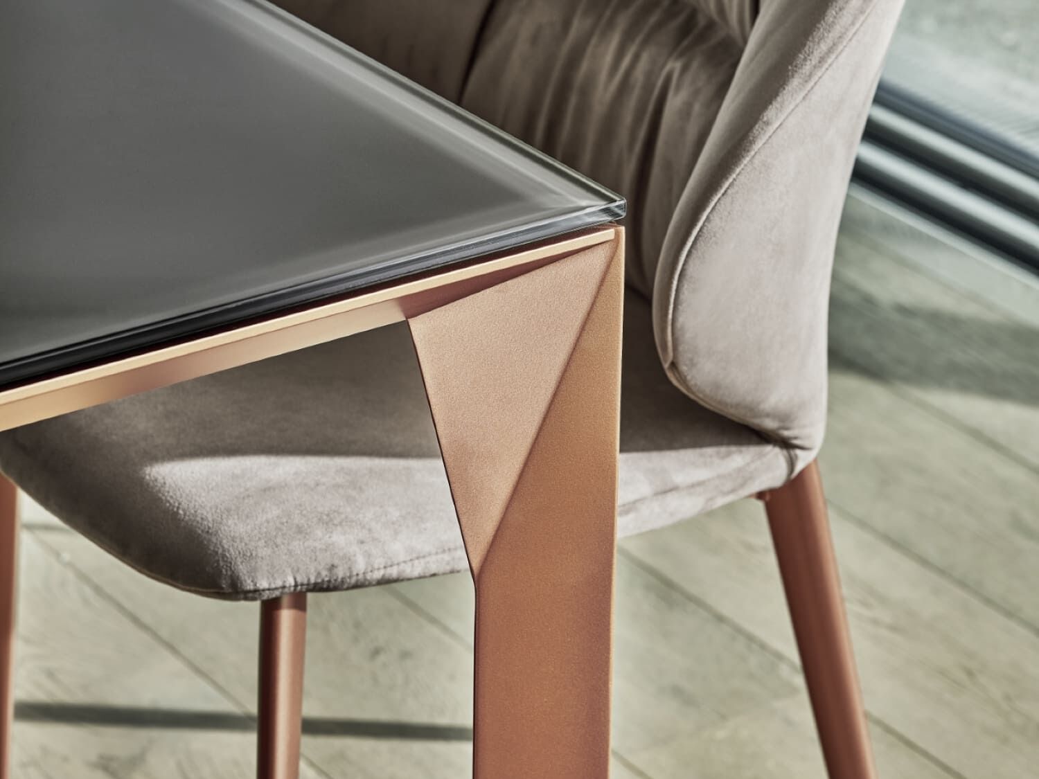 Алюминиевый и Сверхкерамический обеденный стол Bontempi Casa MIRAGE ARCH-00061277 - Вид №7