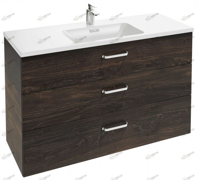 EB2091-R4-N18 Мебель под раковину-столешницу 120 см, 3 выдвижных ящика, прямая ручка Jacobdelafon VOX Santreyd