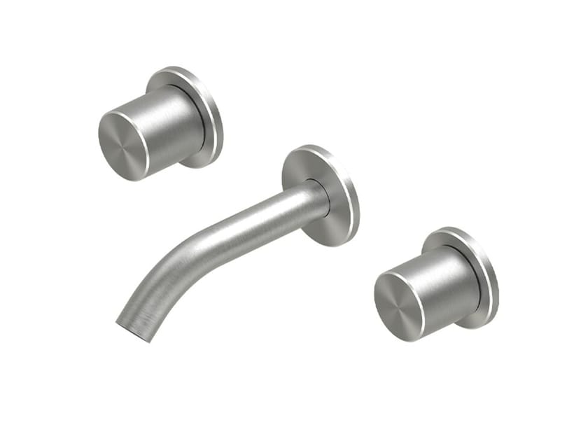 Настенный смеситель для раковины из нержавеющей стали Quadrodesign Hum ARCH-00006211