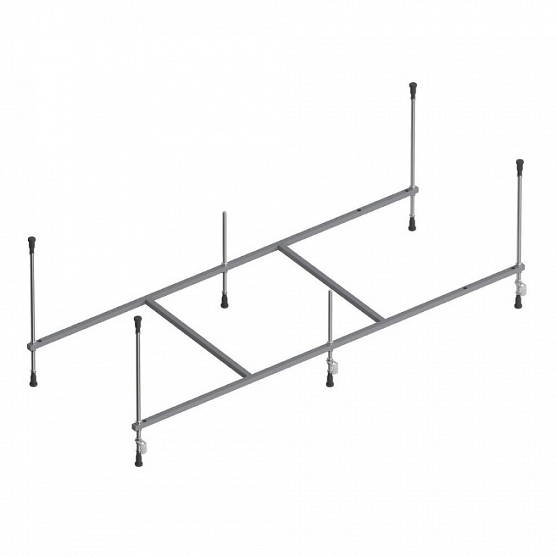 W80ASET-170AC Ванна 170x70 с каркасом и шторкой на б/в W80BS-100-140CT + ДС F0780700 AM.PM Like - Вид №3