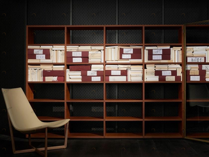 Porro Модульный открытый книжный шкаф из дерева System sun-id-1395254