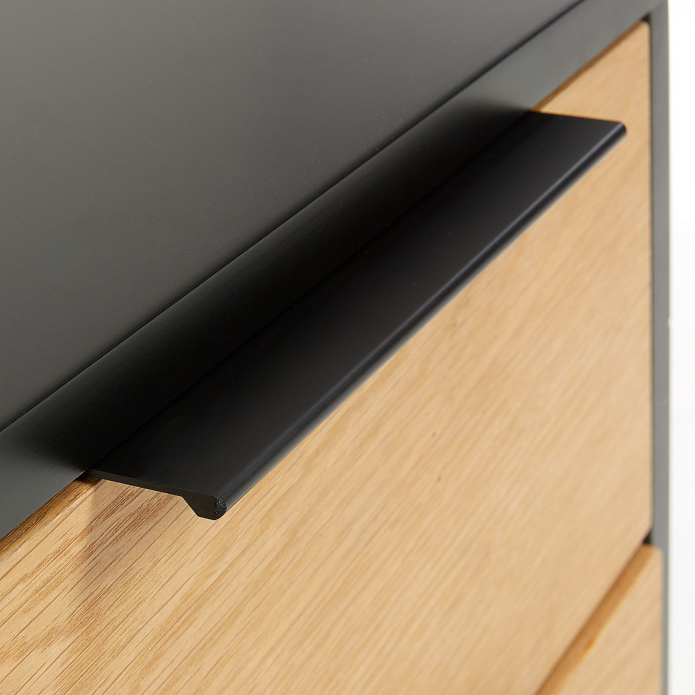 067829 Прикроватная тумбочка Savoi 42x50 черный шпон дуба La Forma Stellar - Вид №3