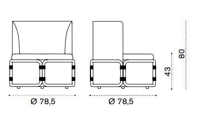 Ткань сад стул Ethimo Rotin ARCH-00107998 - Вид №13