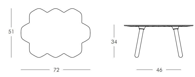 Журнальный столик из полиуретана SLIDE Tarta ARCH-00120708 - Вид №6