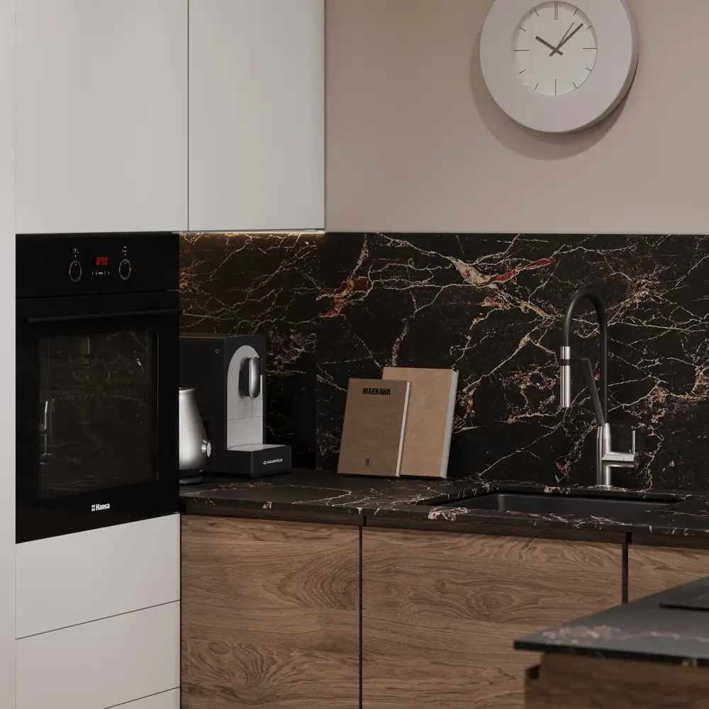 Фасад для кухни Токио Delinia ID в стиле тёмного дерева 39.7×38.1 см 86423439 STLM-0877078 - Вид №11