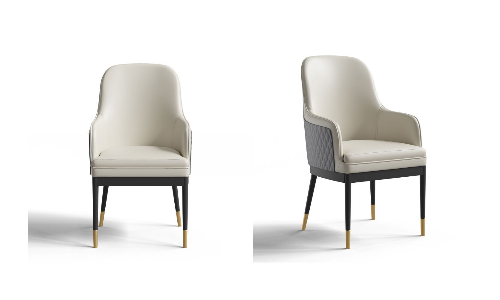 Стул из искусственной кожи с подлокотниками GIULIA GRILLO ARCH-00000833 - Вид №2