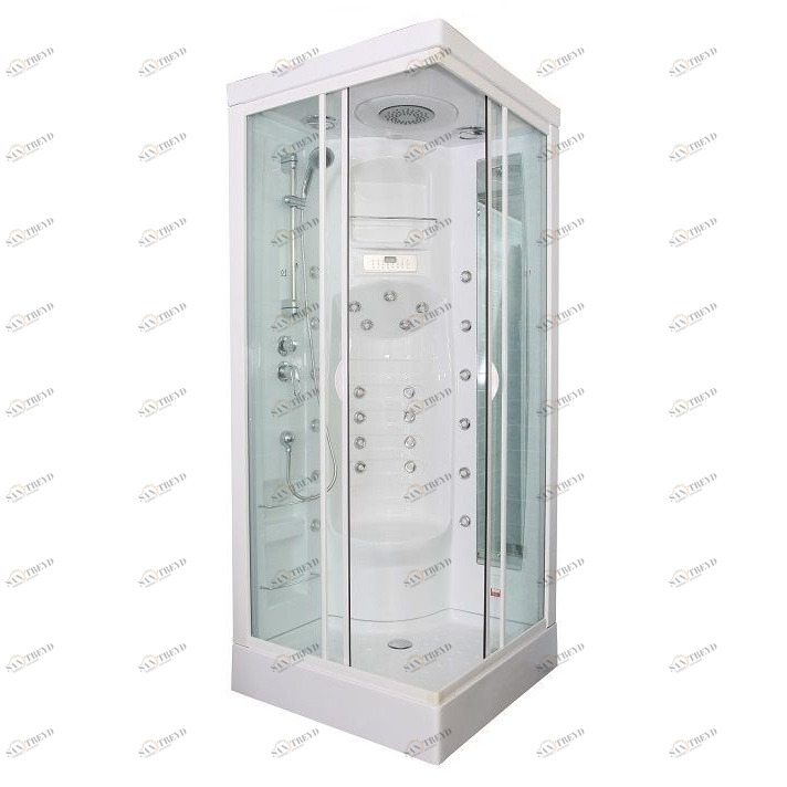 Душевая кабина Aquanet Fiji Cube 90x90 с паром, прозрачное стекло 172269