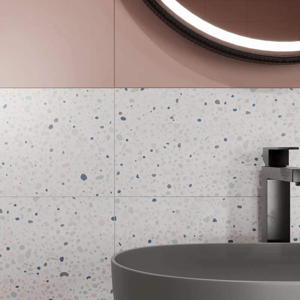Настенная плитка KREAFORTA Mersey Terrazzo 20x40 см 1.62 м² матовая цвет разноцветный 89413666 STLM-2100718