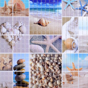 Панель ПВХ 0,3 мозаика Морской берег STSR-705