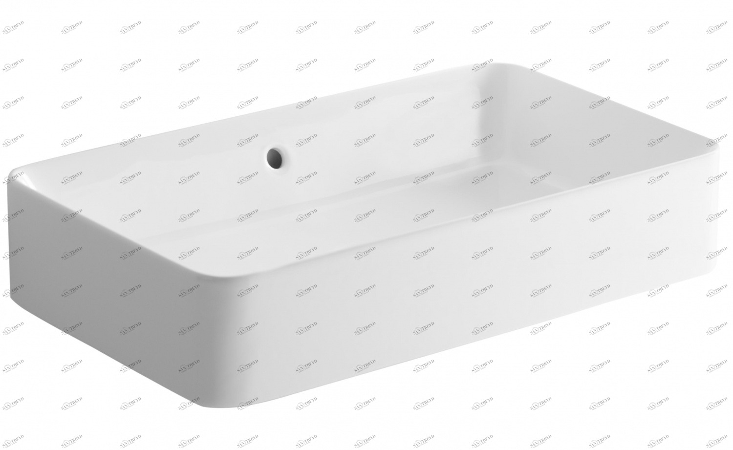 136339004 Накладная раковина на столешницу  прямоугольная Sanindusa 