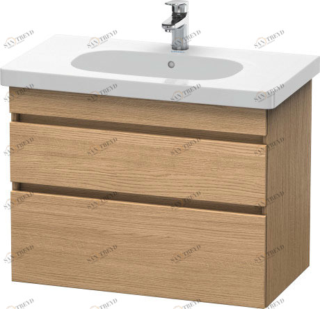 DS648405252 Тумбочка подвесная DuraStyle #DS6484 800 x 453 мм Европейский дуб, декор Duravit