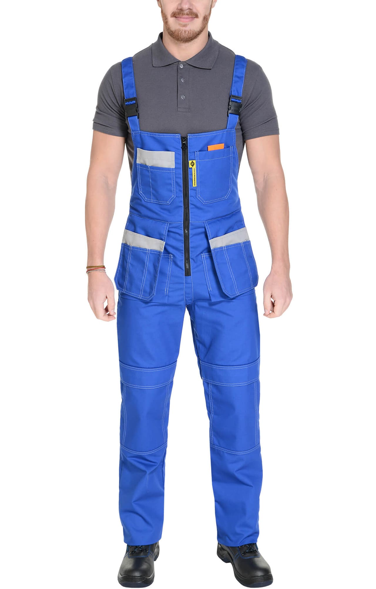 65253 Костюм "Профессионал-2" василек-светло-серый  Летняя спецодежда  размер 60-62/158-164  - Вид №21