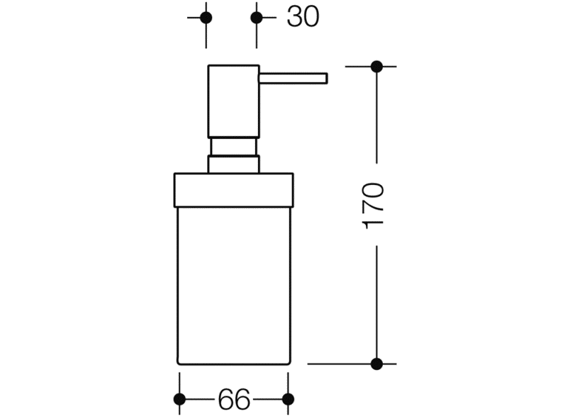 800.06B010 Дозатор для жидкого мыла HEWI USA Produkte  - Вид №1