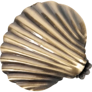 Клипса «Ракушка» цвет золото антик 4 см