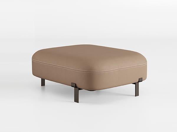 Кожаный квадратный пуф Bizzotto Italia Нара ARCH-00040368